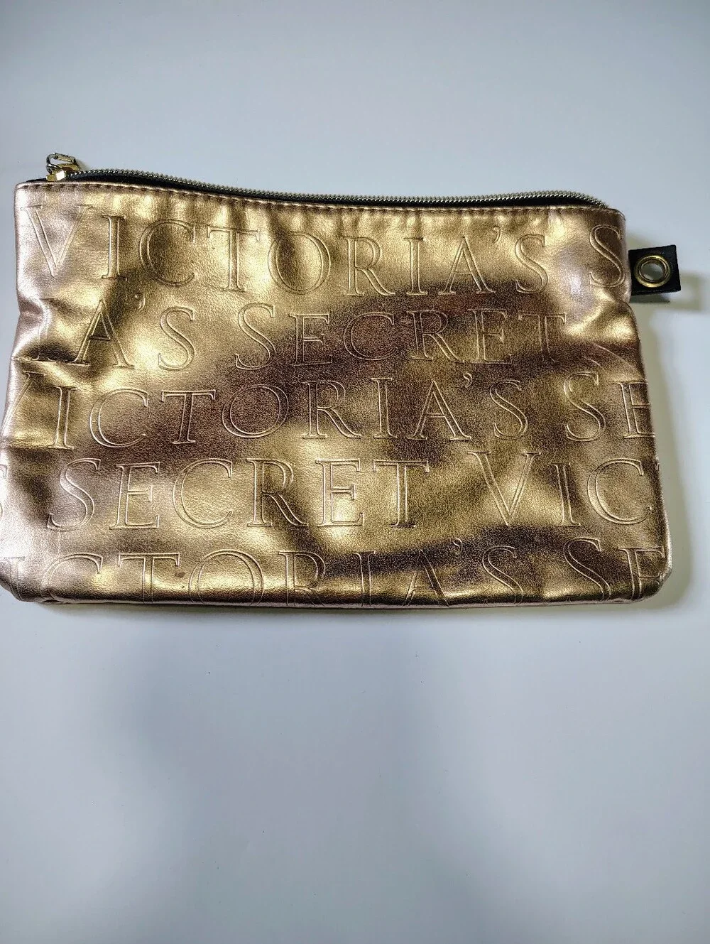 Gold Victoria Secret Makeup Bag